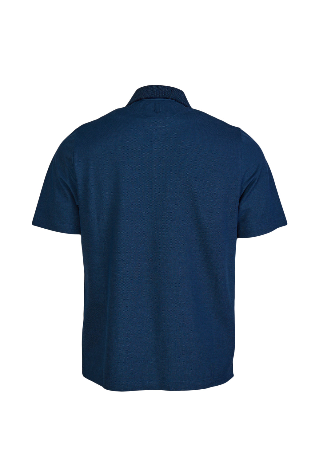 CANALI | Contrast Ribbed Collar Polo | Navy