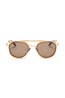 AKONI | Skymapper AKS-501 Sunglasses | Tan & Brushed Gold