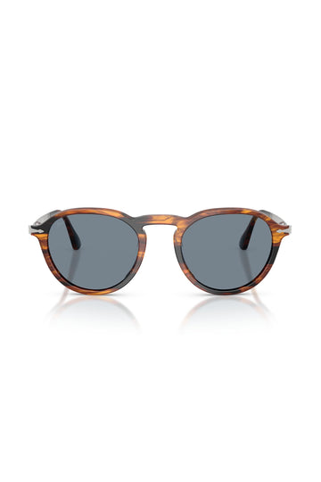 PERSOL Tan & Blue Sunglasses 3383-S