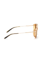 AKONI | Skymapper AKS-501 Sunglasses | Tan & Brushed Gold