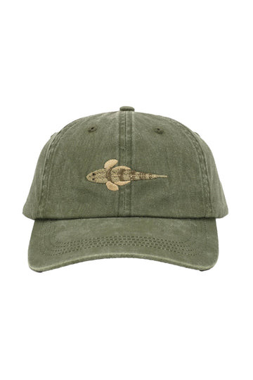 PALLION POINT Olive Green Flathead Cap