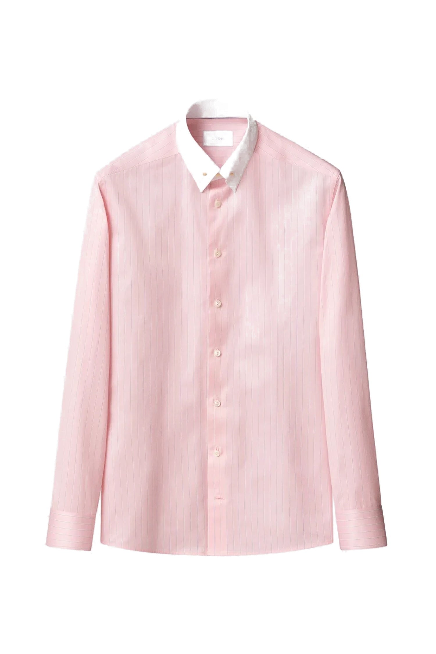 ETON | Pin Collar Stripe Shirt | Pink