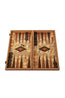 MANOPOULOS | Olive Burl Backgammon Set 38X20cm | Brown