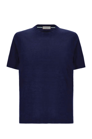CANALI | Crew Neck T-Shirt | Dark Blue