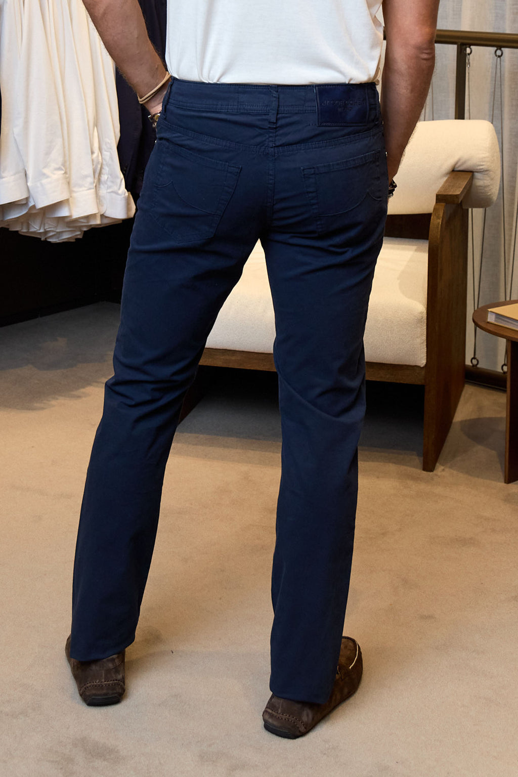 JACOB COHEN | Bard Cotton Trousers | Navy