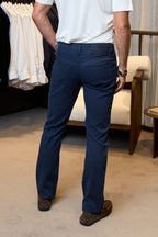 JACOB COHEN | Bard Honeycomb Trousers | Navy