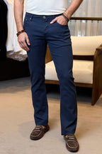 JACOB COHEN | Bard Honeycomb Trousers | Navy