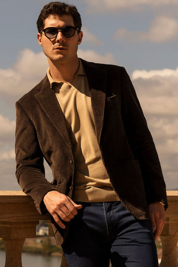 CANALI Chocolate Corduroy Jacket