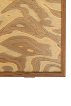 MANOPOULOS | Olive Burl Backgammon Set 38X20cm | Brown