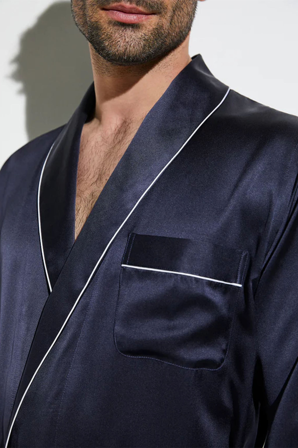 ZIMMERLI | Silk Robe | Navy