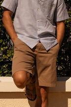 CANALI | 2% Stretch Shorts | Camel