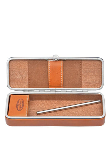 F.HAMMANN Tan Cigar Case