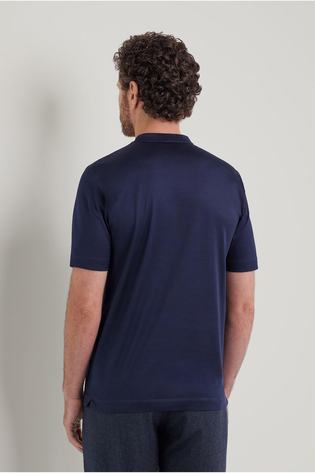 CANALI | Crew Neck T-Shirt | Dark Blue