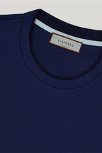 CANALI | Crew Neck T-Shirt | Dark Blue