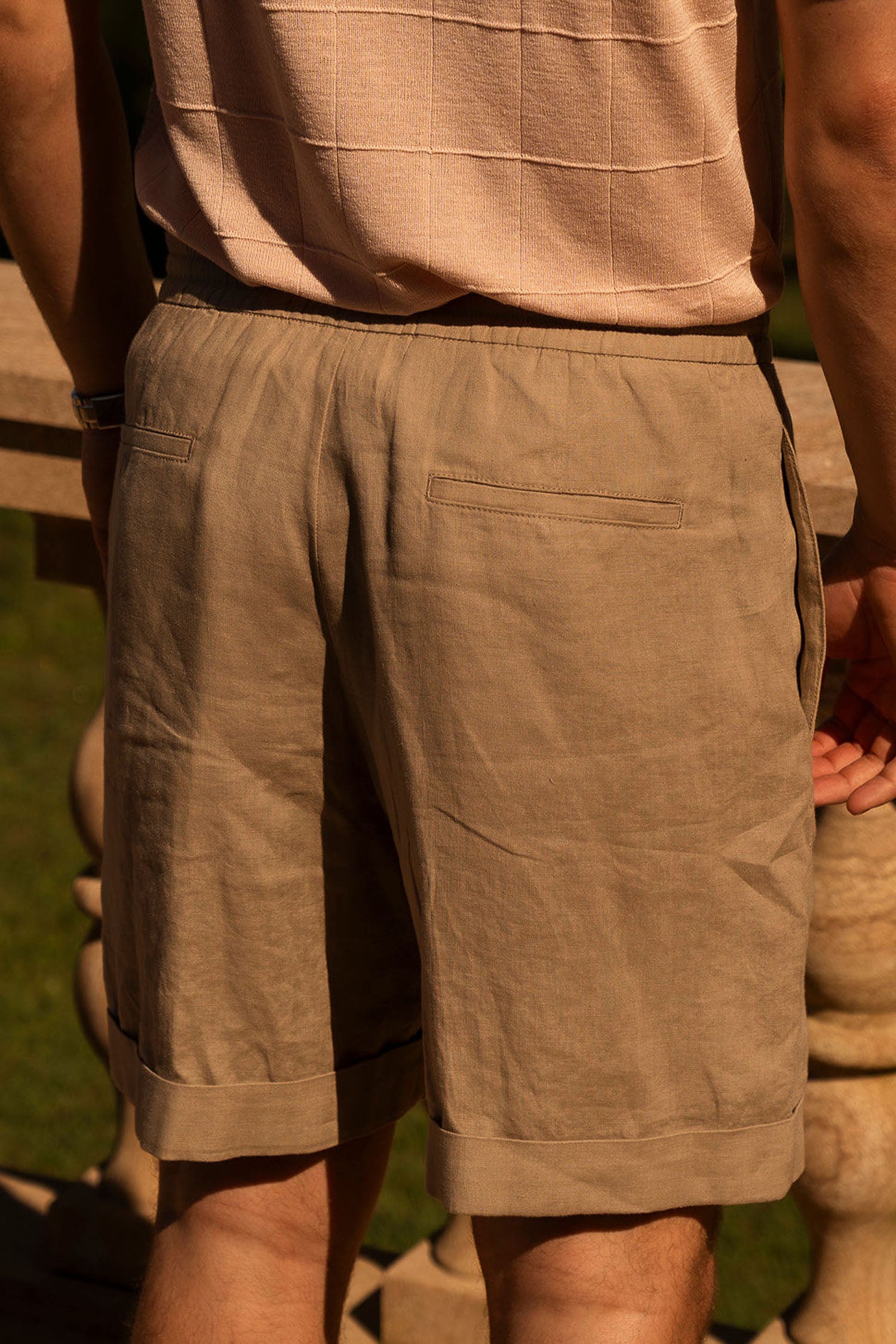 CANALI | Drawstring Shorts | Sand