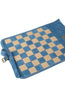 MANOPOULOS | Leather Travel Chess Set 30x46cm | Sky Blue
