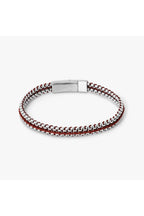 TATEOSSIAN | Threaded Chain Bracelet | Burgundy
