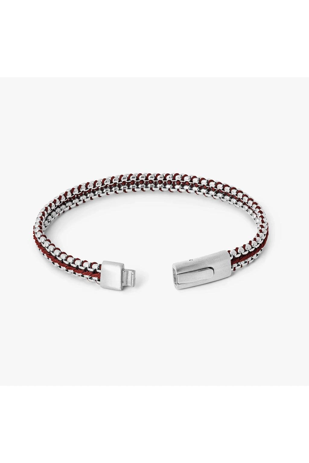 TATEOSSIAN | Threaded Chain Bracelet | Burgundy
