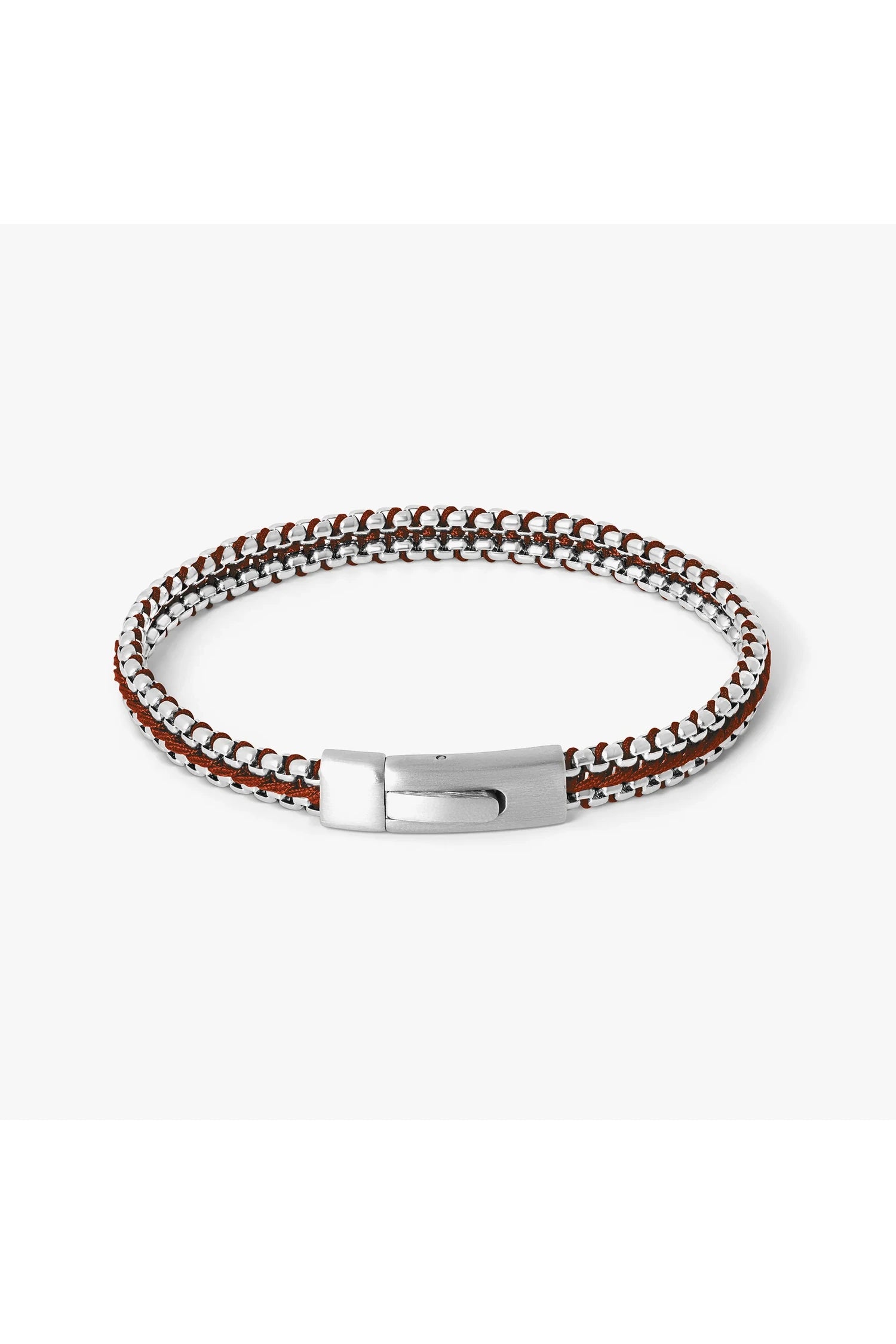 TATEOSSIAN | Threaded Chain Bracelet | Burgundy
