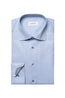 ETON | Stripe Shirt With Inner Floral | Blue