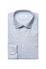 ETON | Contemporary Fit Tile Pattern Shirt | Blue & Purple