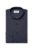 ETON | Spotted Stretch Shirt | Navy
