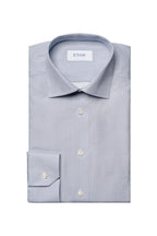 ETON | Two-Tone Spotted Shirt | Dark Blue
