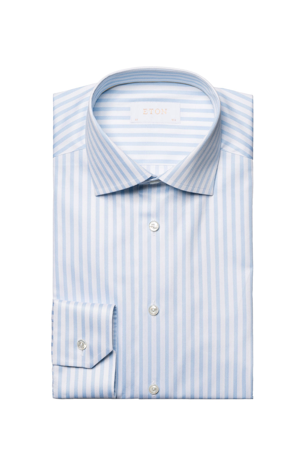ETON | Wide Stripe Shirt | Blue & White