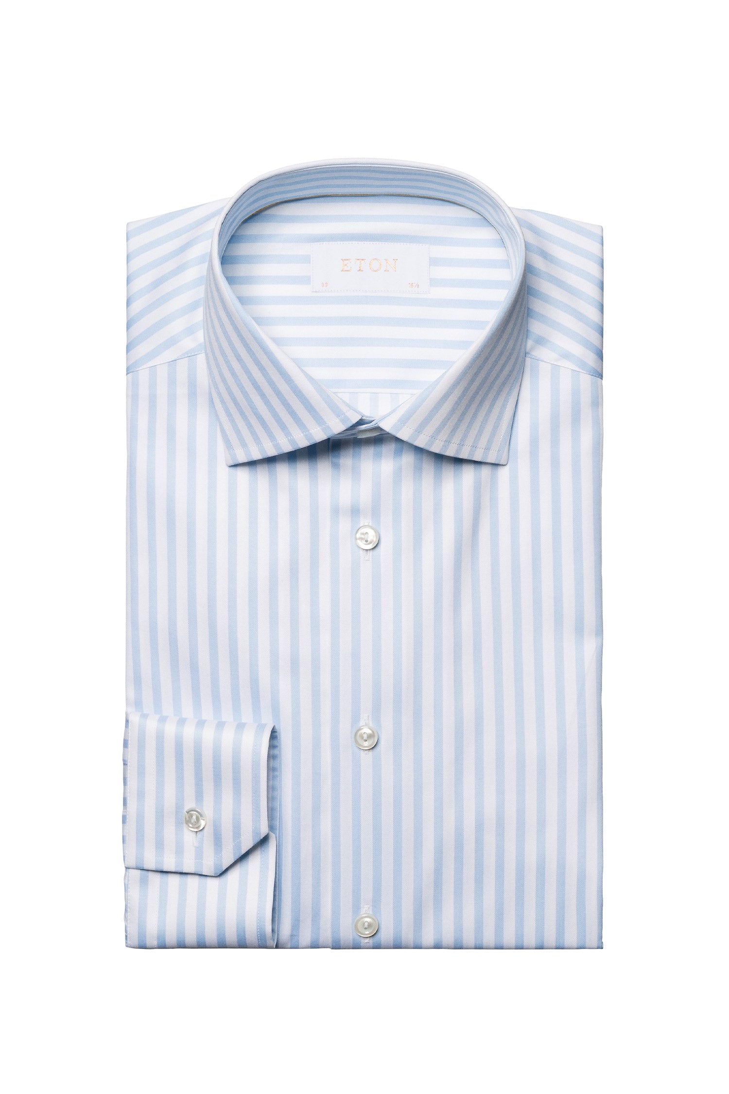 ETON | Wide Stripe Shirt | Blue & White