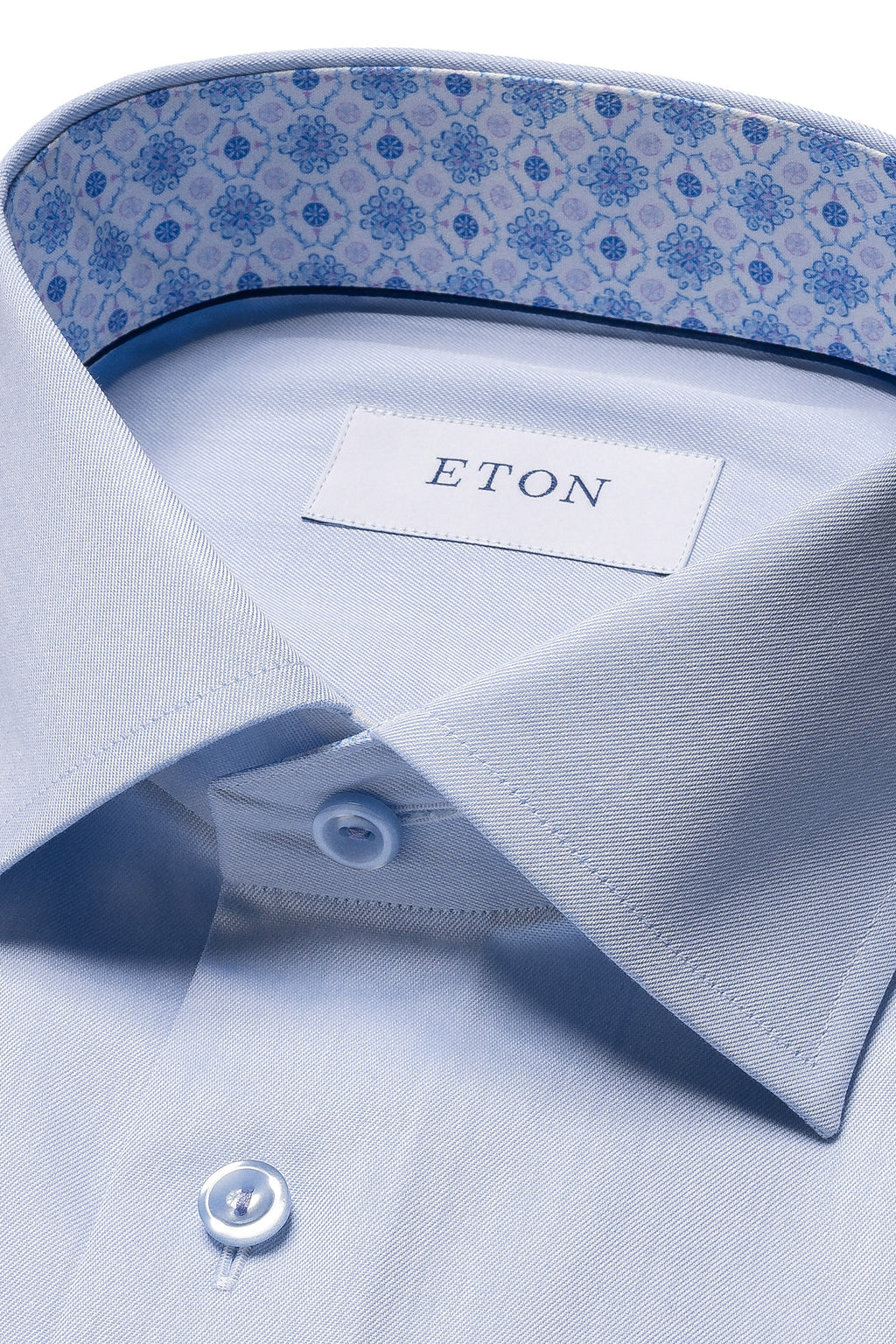 ETON | Shirt With Inner Tile Pattern | Blue