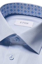 ETON | Shirt With Inner Tile Pattern | Blue