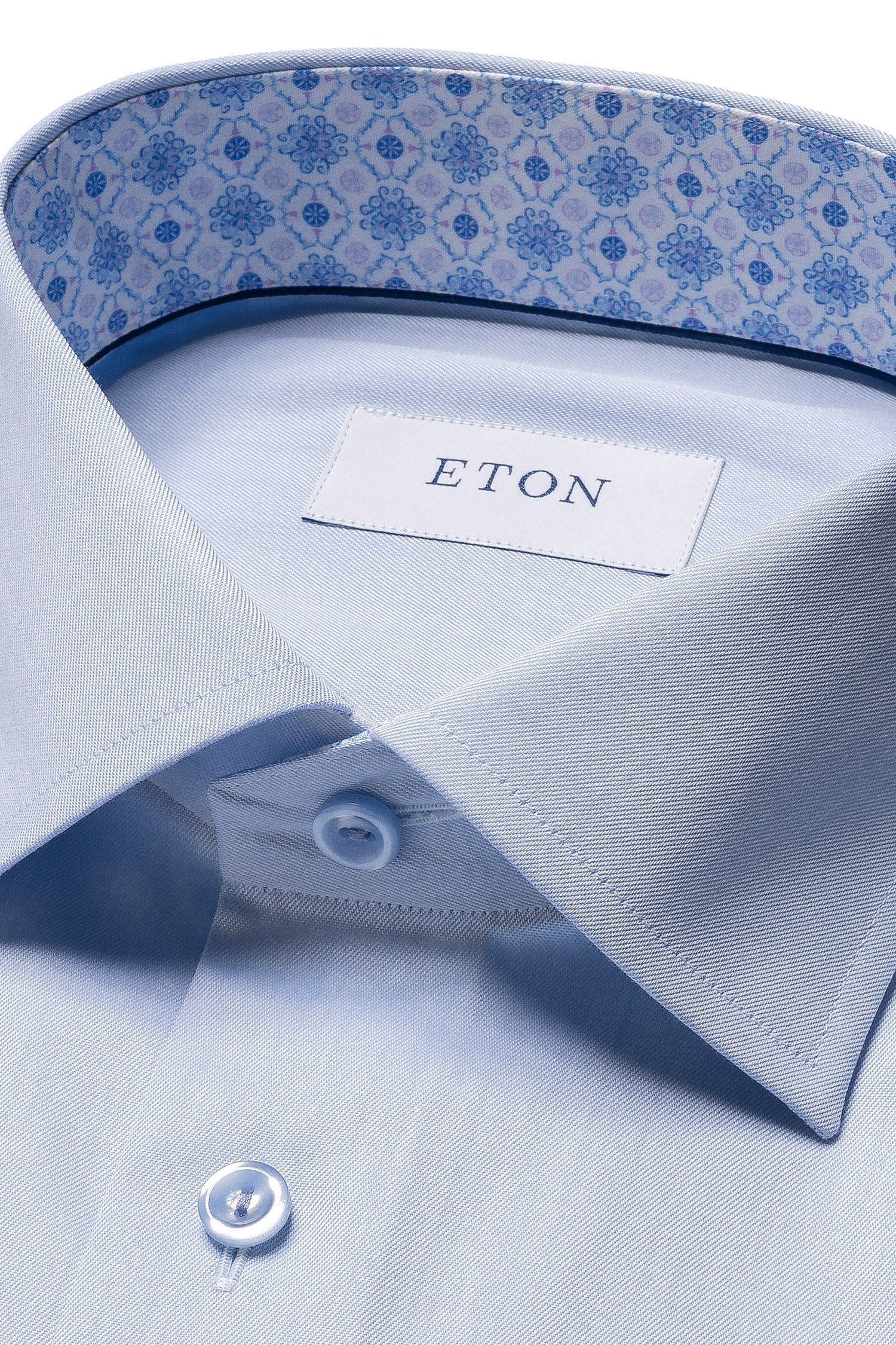 ETON | Shirt With Inner Tile Pattern | Blue