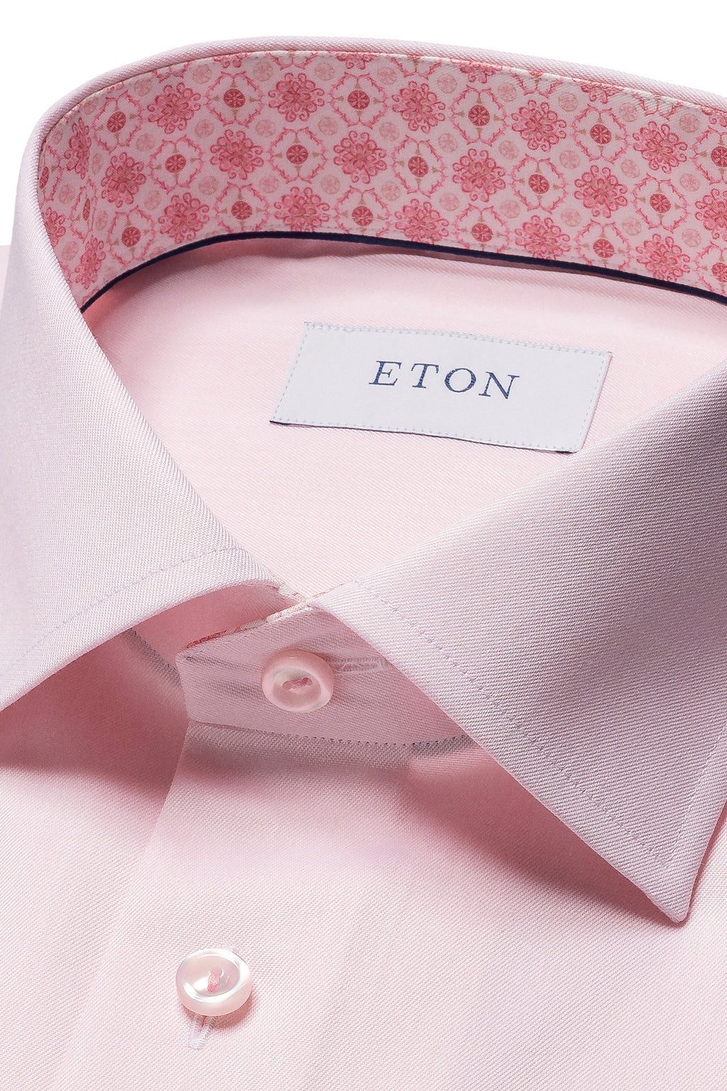 ETON | Shirt With Inner Tile Pattern | Pink