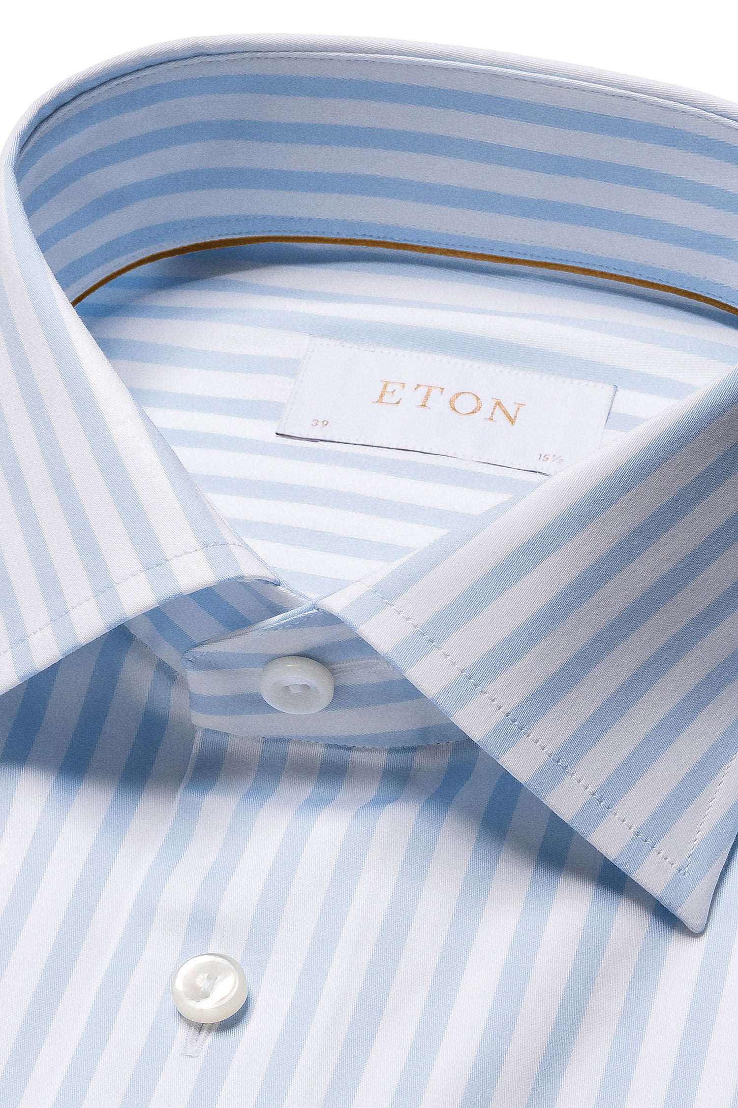 ETON | Wide Stripe Shirt | Blue & White