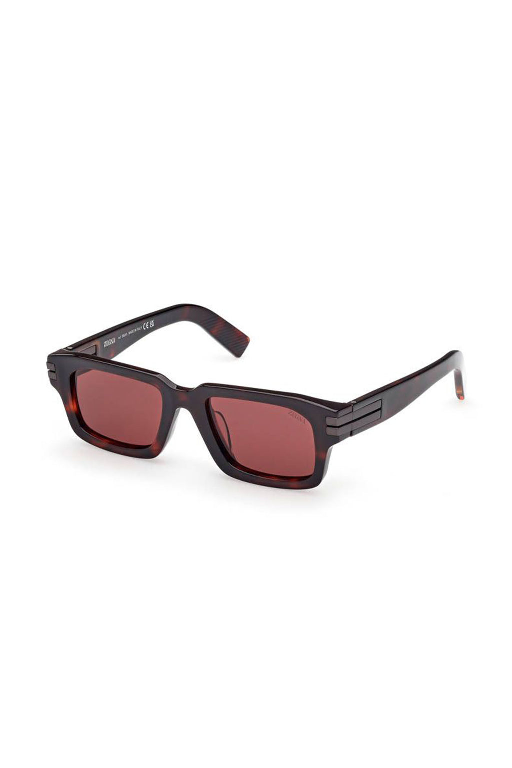 ZEGNA | EZ 0255 Rectangular Sunglasses | Tortoise
