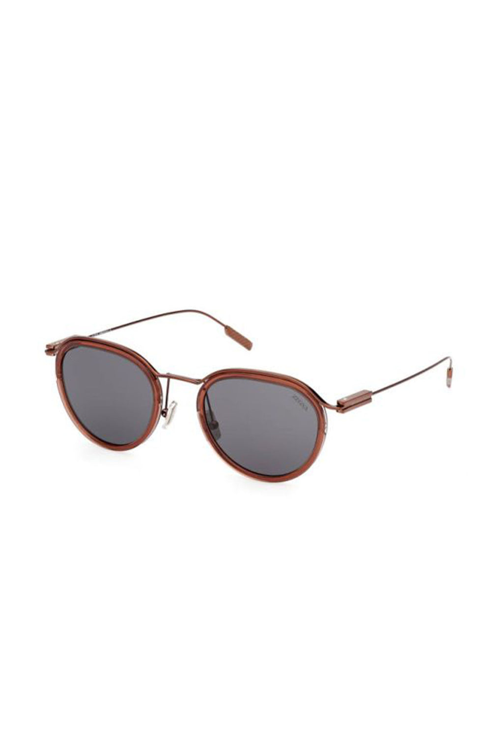 ZEGNA | EZ 0246 Round Sunglasses | Rose Gold
