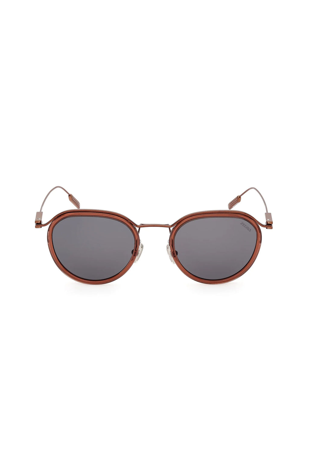 ZEGNA | EZ 0246 Round Sunglasses | Rose Gold