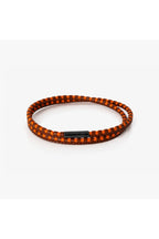 TATEOSSIAN | Stripe Leather Bracelet | Orange