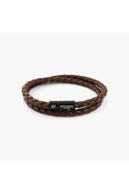 TATEOSSIAN | Double Plaited Bracelet | Brown