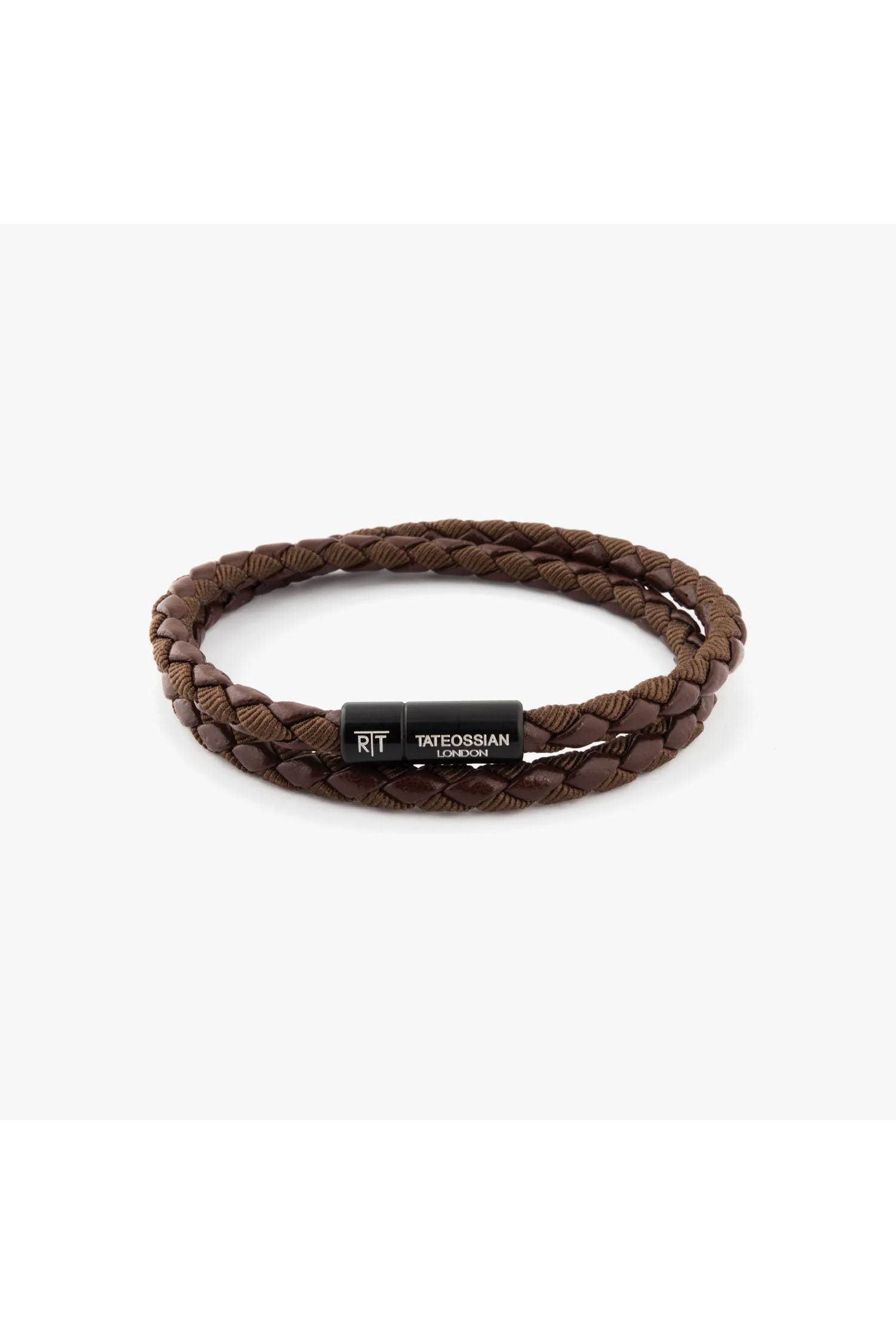 TATEOSSIAN | Double Plaited Bracelet | Brown