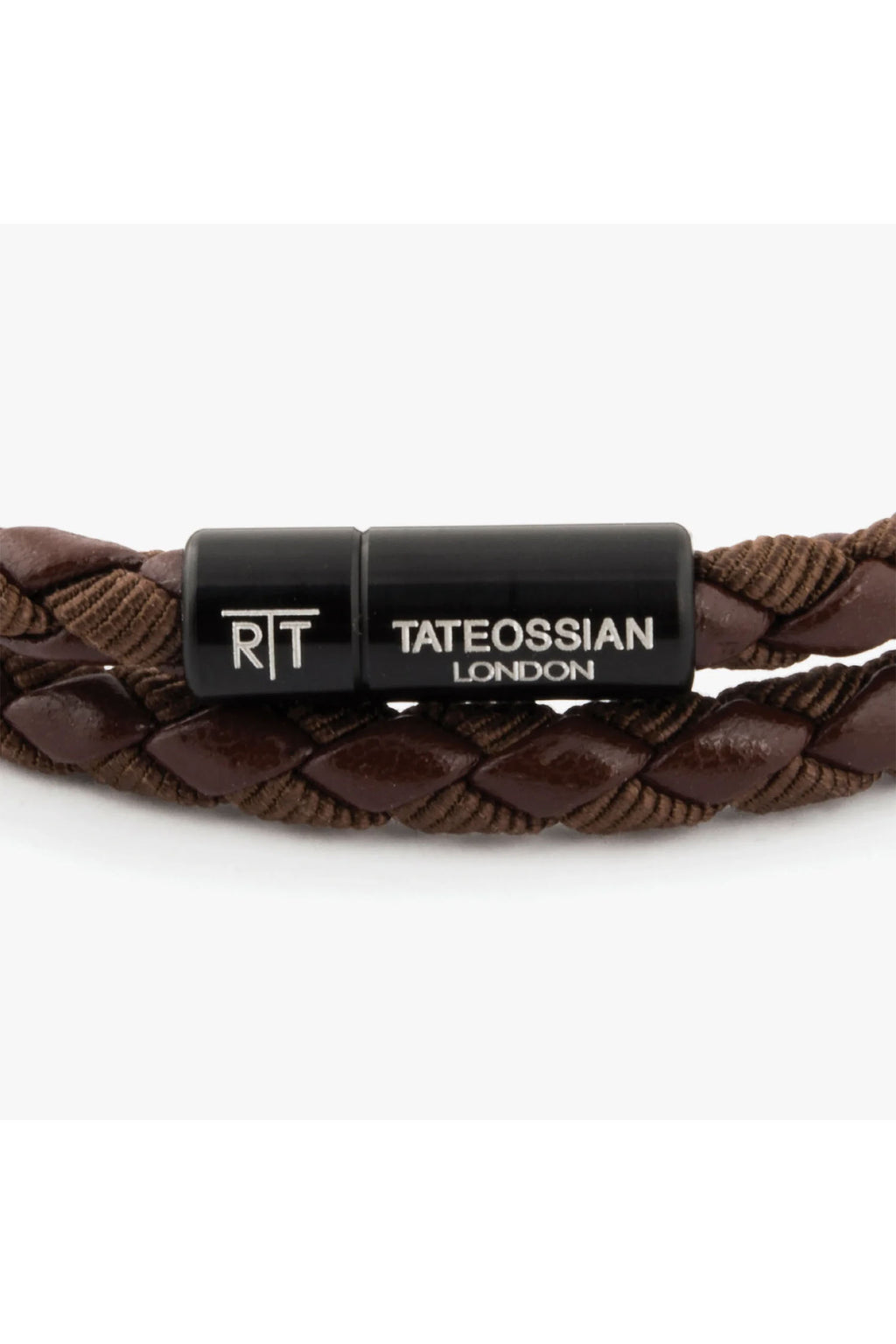 TATEOSSIAN | Double Plaited Bracelet | Brown