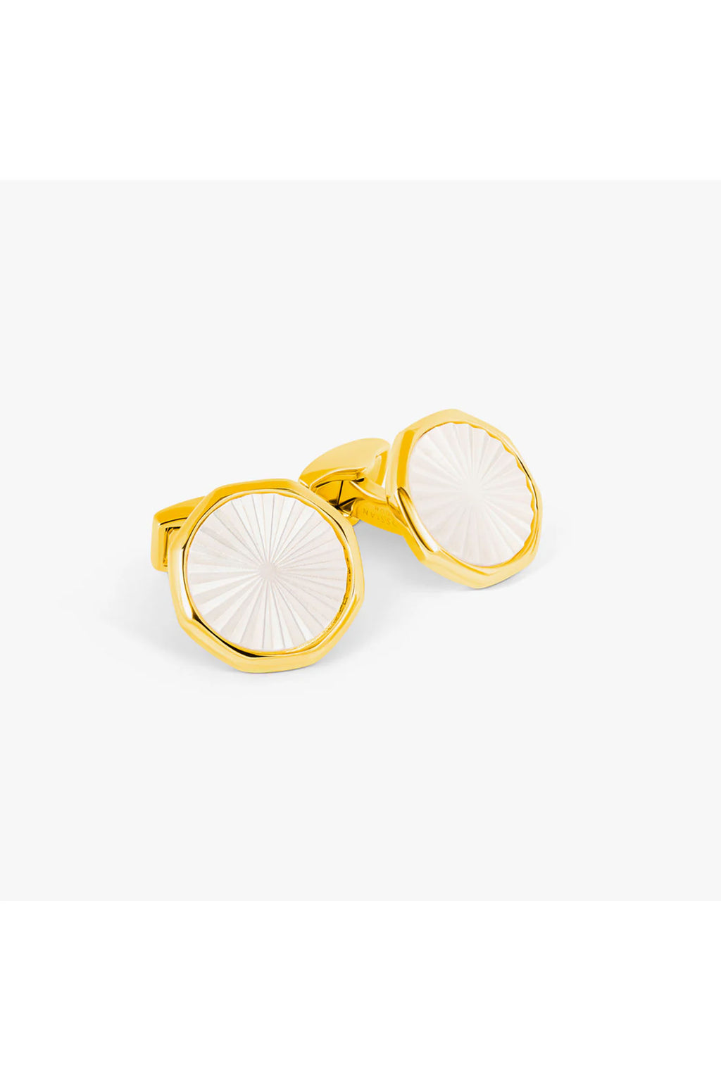 TATEOSSIAN | Octagonal M.O.P Cufflinks | Gold