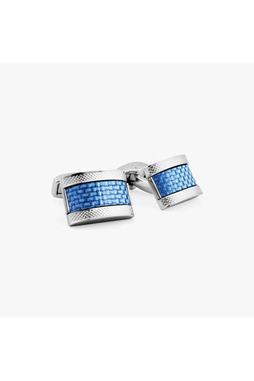TATEOSSIAN Blue Woven Cufflinks