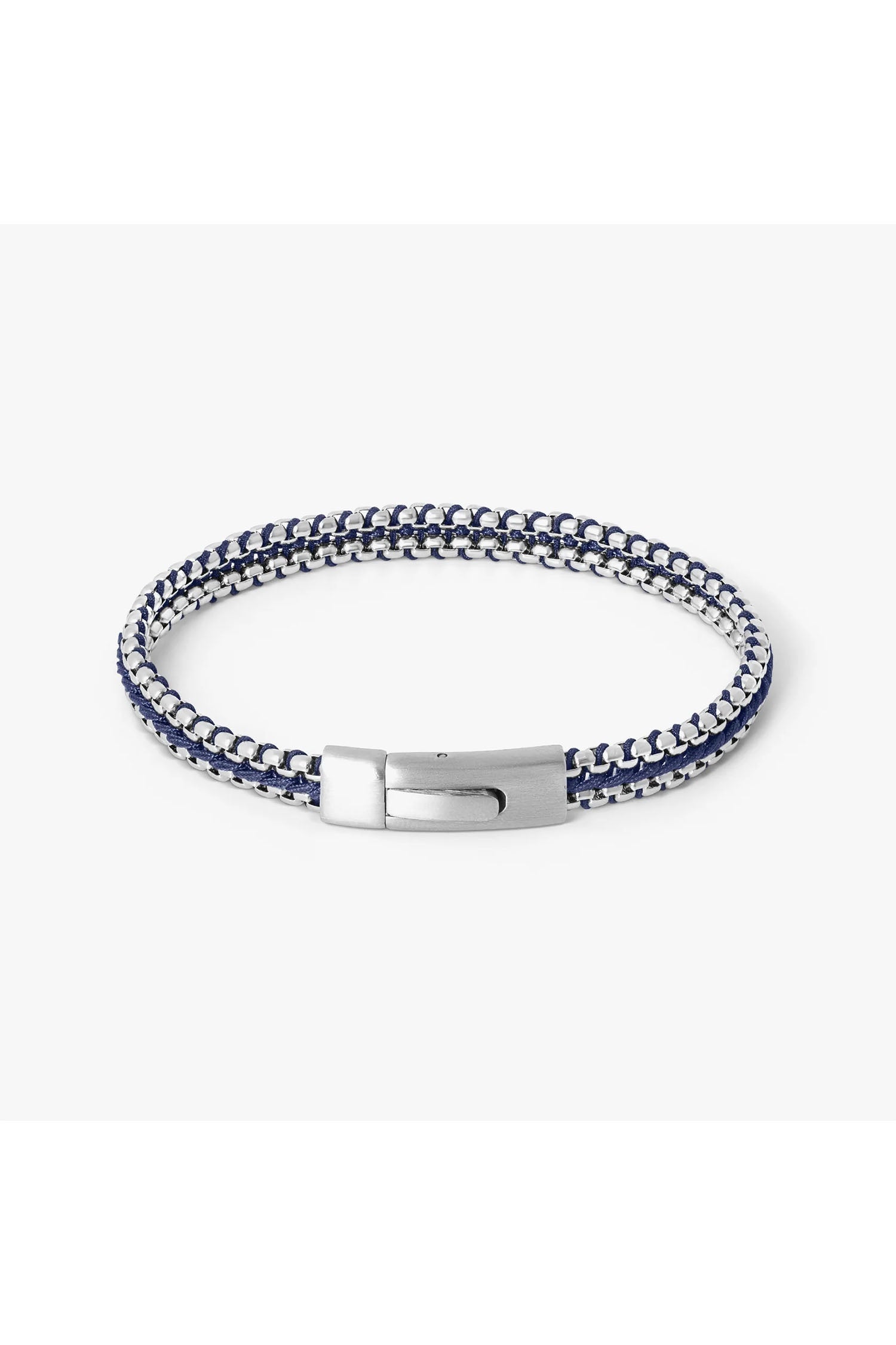 TATEOSSIAN | Threaded Chain Bracelet | Navy