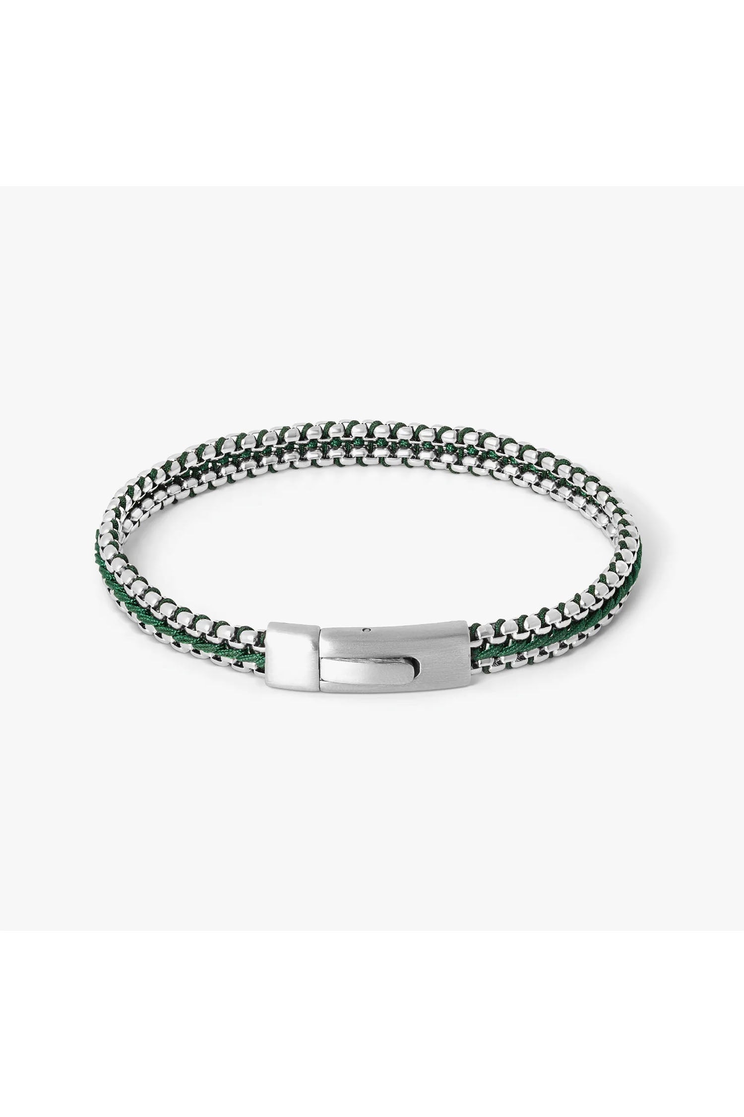 TATEOSSIAN | Threaded Chain Bracelet | Green