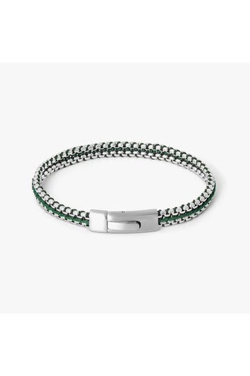 TATEOSSIAN Green Threaded Chain Bracelet