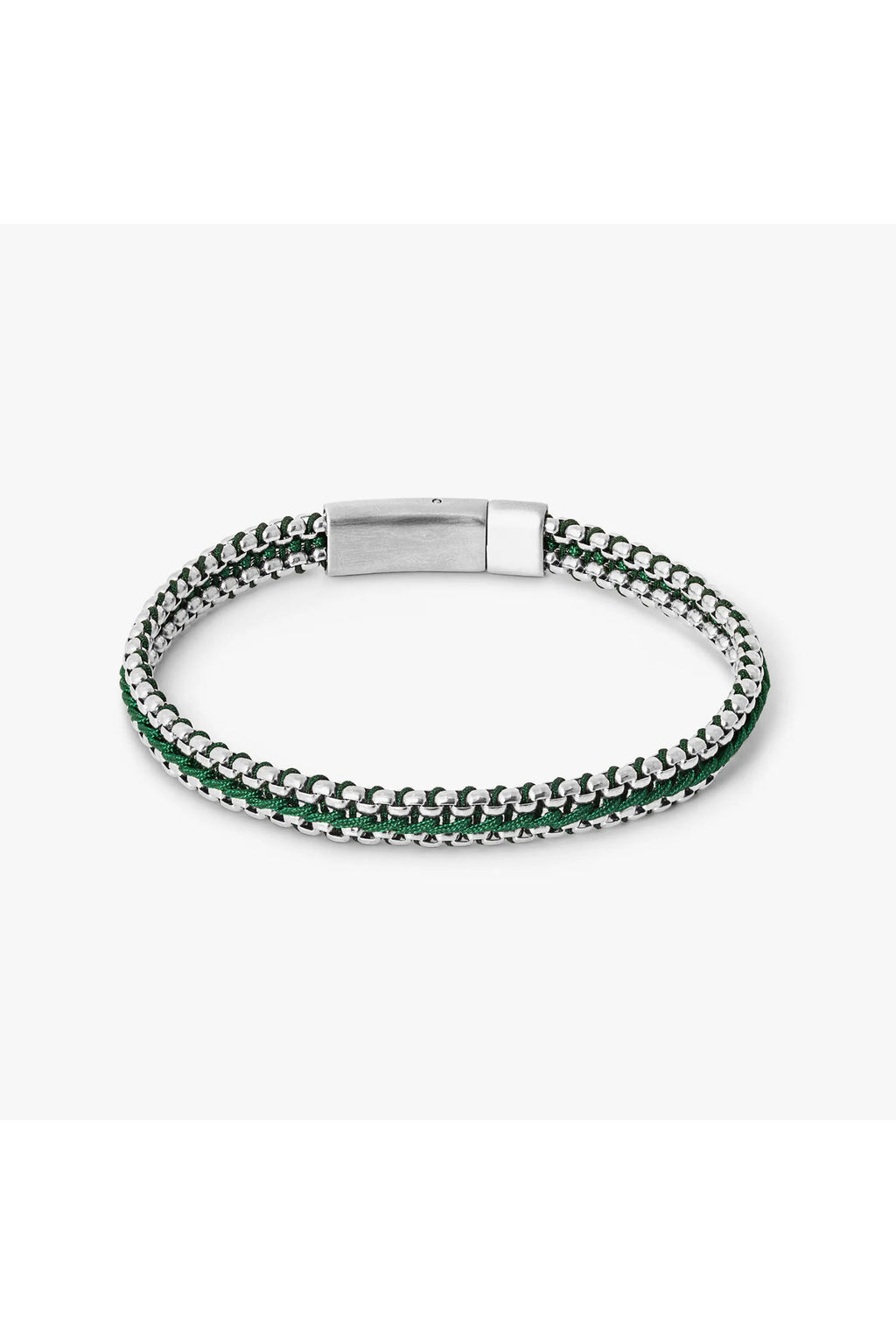 TATEOSSIAN | Threaded Chain Bracelet | Green