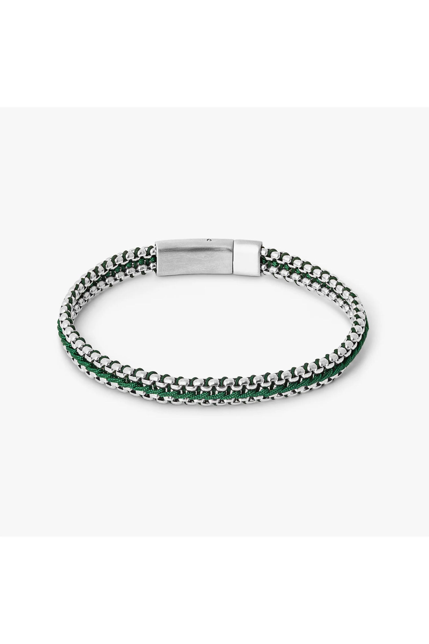 TATEOSSIAN | Threaded Chain Bracelet | Green