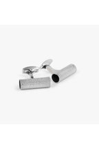 TATEOSSIAN | Cable Rope Cufflinks | Silver & Black