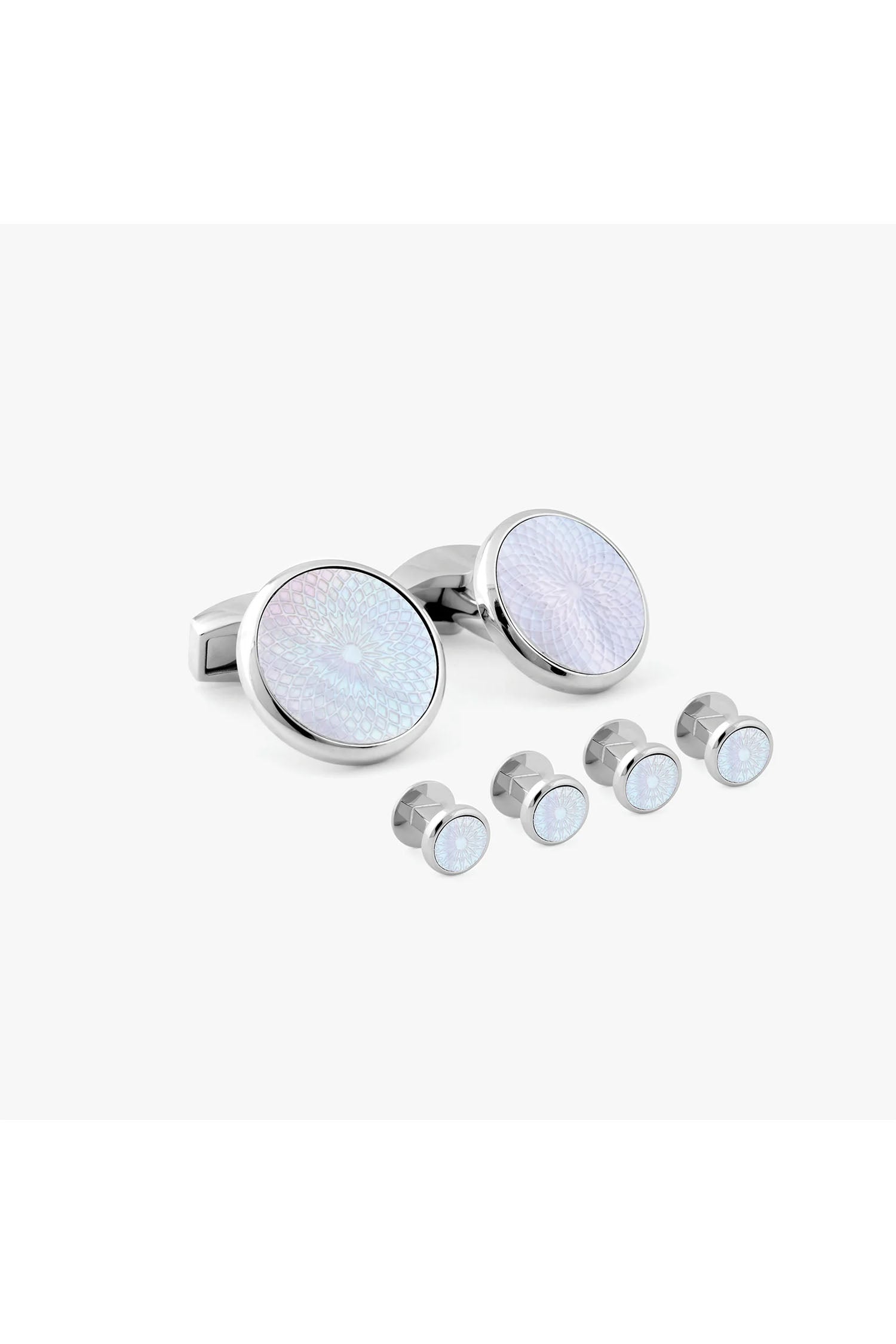 TATEOSSIAN | Cufflinks & Studs Set | Silver